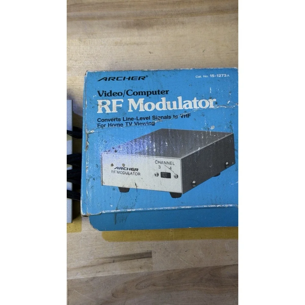 Archer Video/Computer RF Modulator Cat No 15-1273A w Box‎ Channel 3/4